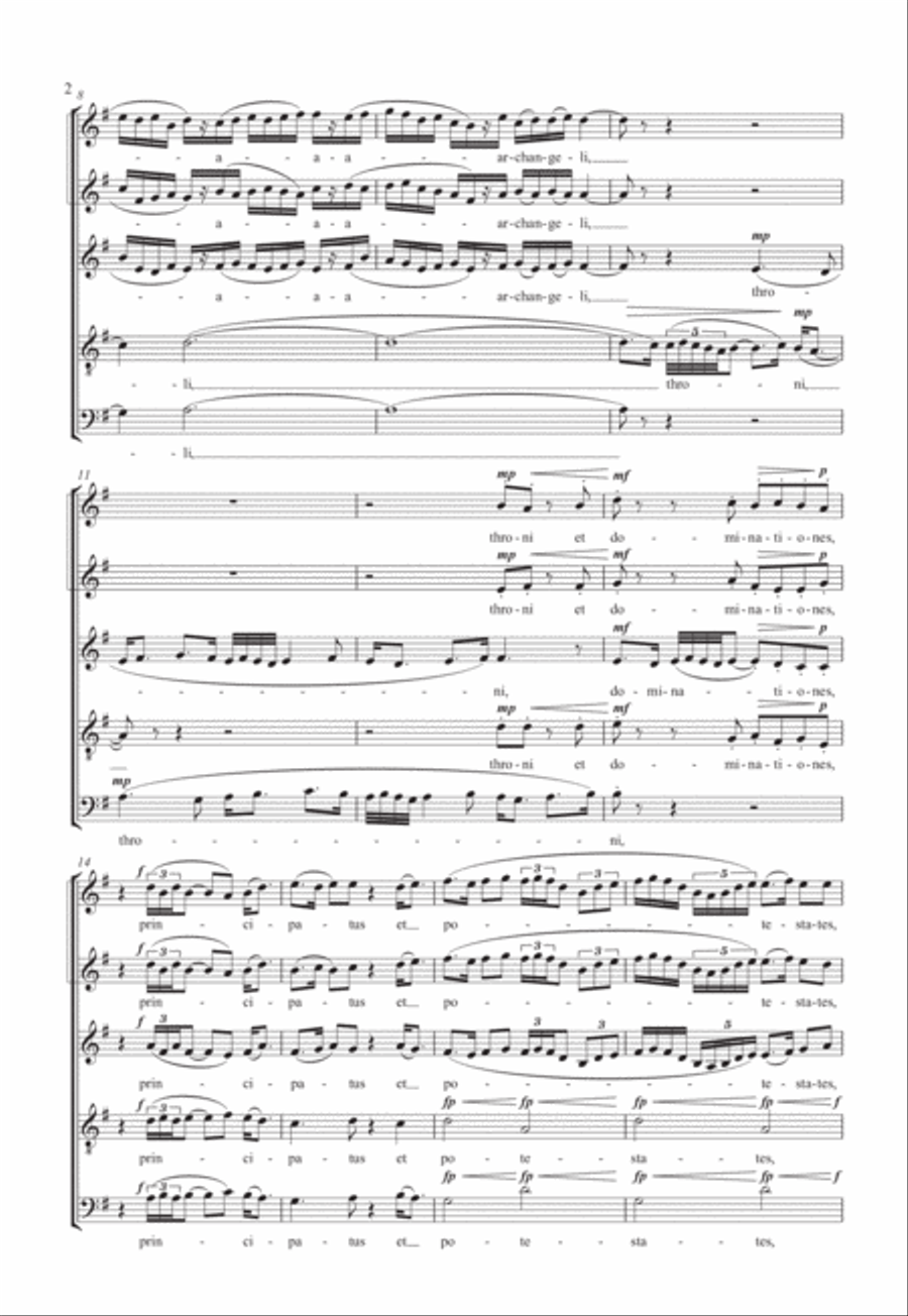 Angeli, archangeli SSATB scores gallery preview page 4