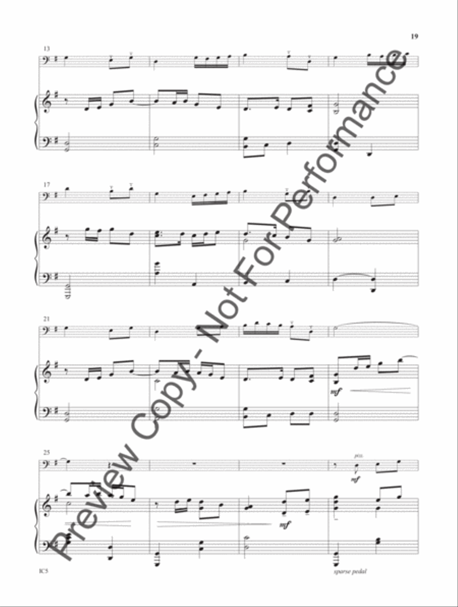 Instrumental Worship - bass instruments in C C Instrument scores gallery preview page 20