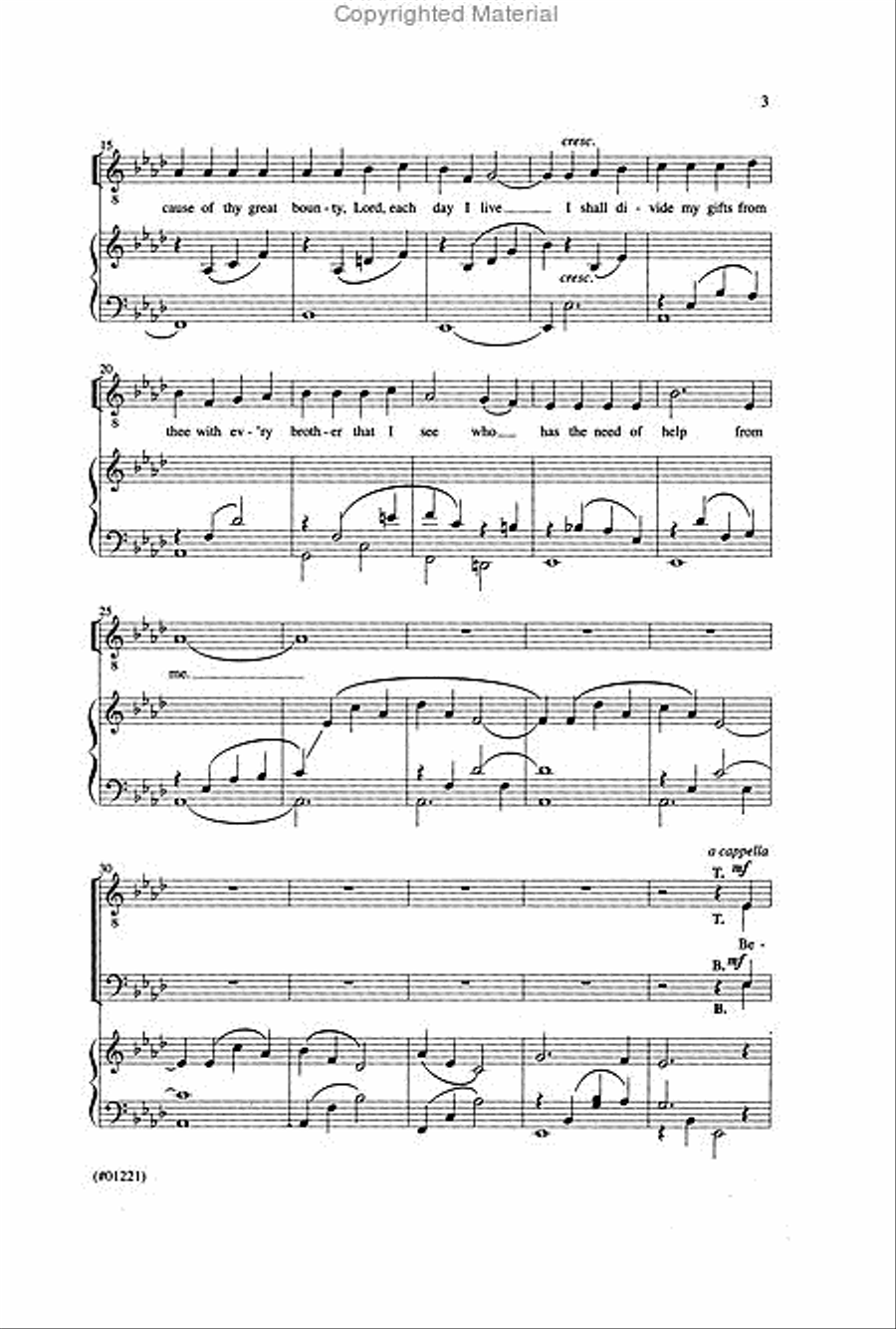 Because I Have Been Given Much - TTBB TTBB scores gallery preview page 3
