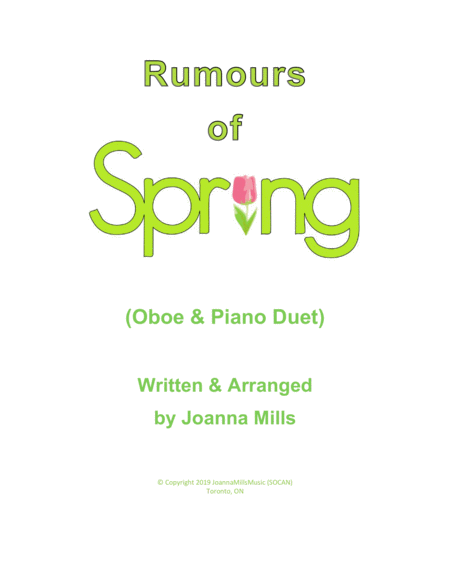 Rumours of Spring (Oboe & Piano Duet) image number null