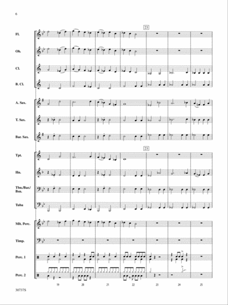 Quantum Mission: Score Quantum Mission: Score Concert Band scores gallery preview page 6
