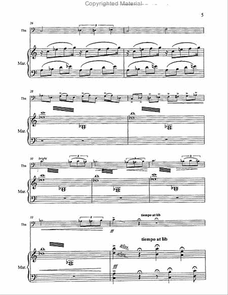 Angels Carillons Tuba scores gallery preview page 6
