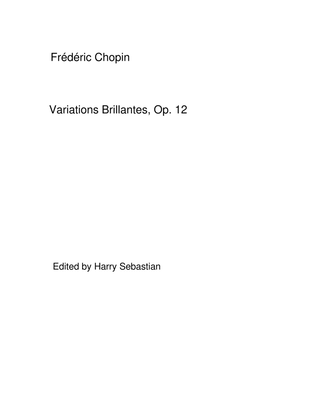 Chopin- Variations Brillantes, Op. 12