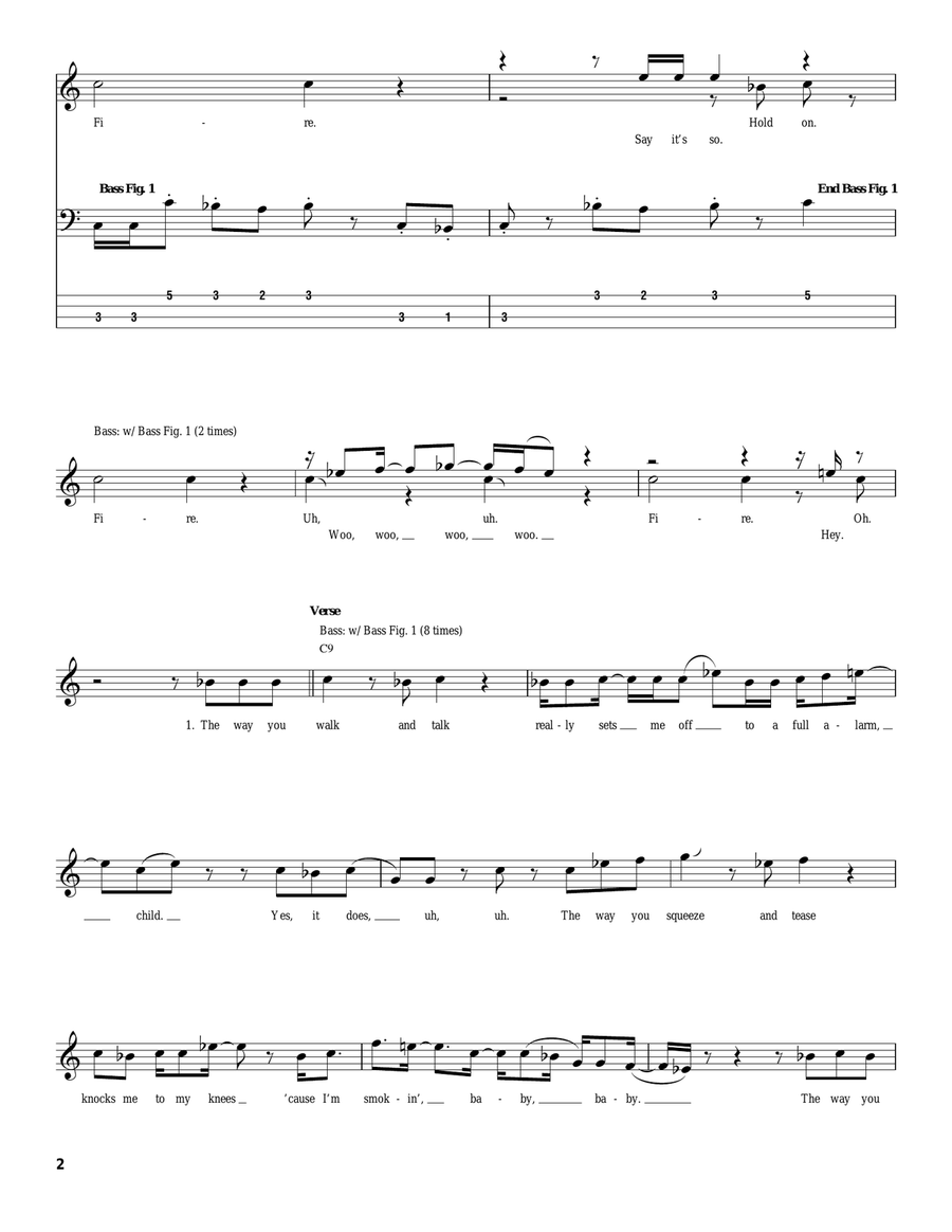 Fire Acoustic Guitar scores gallery preview page 2