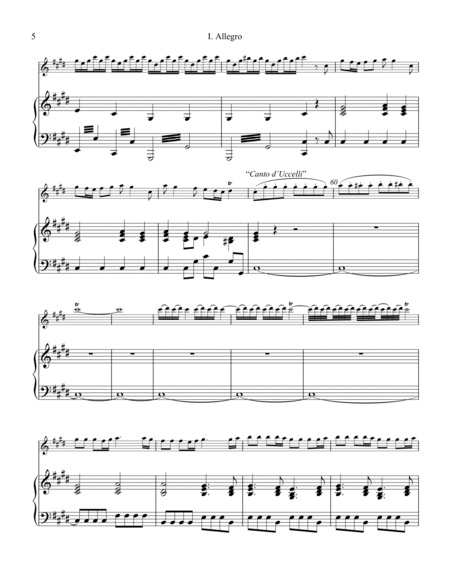 Allegro (i) from La Primavera (Spring) RV. 269 for violin and piano image number null