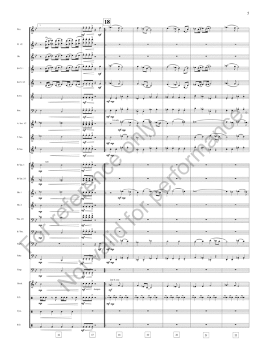 Bound Away Bound Away Concert Band scores gallery preview page 6