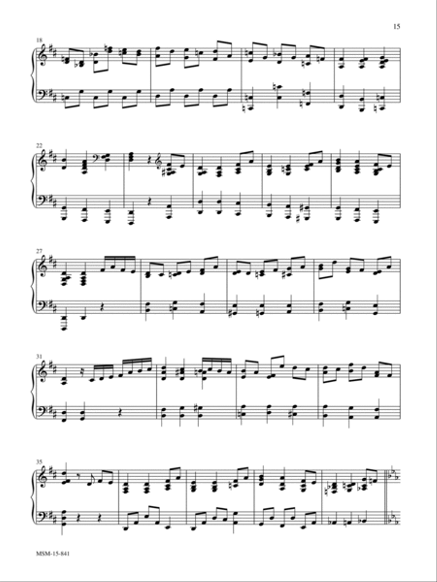 Come, Thou Fount of Every Blessing Piano Solo scores gallery preview page 2