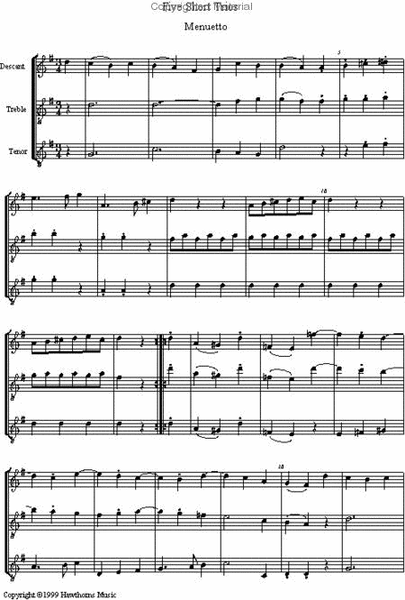 Trios (A Selection Of Appealing Short Pieces) - Score and parts image number null
