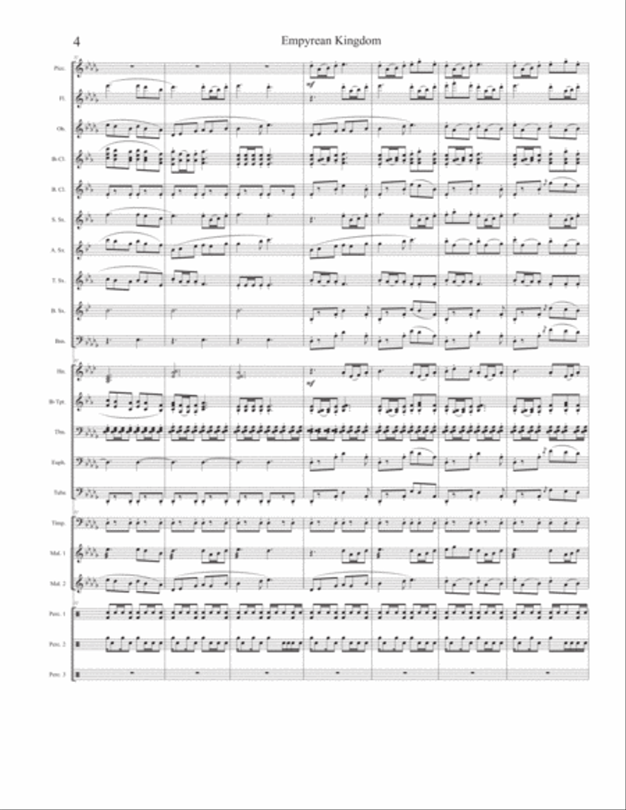 Empyrean Kingdom Empyrean Kingdom Concert Band scores gallery preview page 4