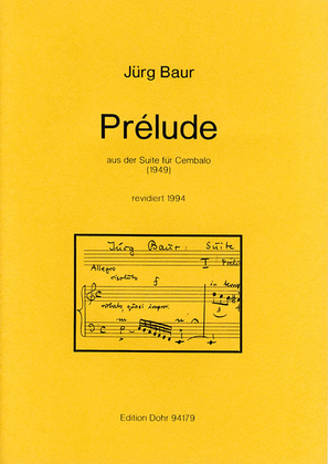 Prélude für Cembalo (1949/94) (aus der Suite für Cembalo)