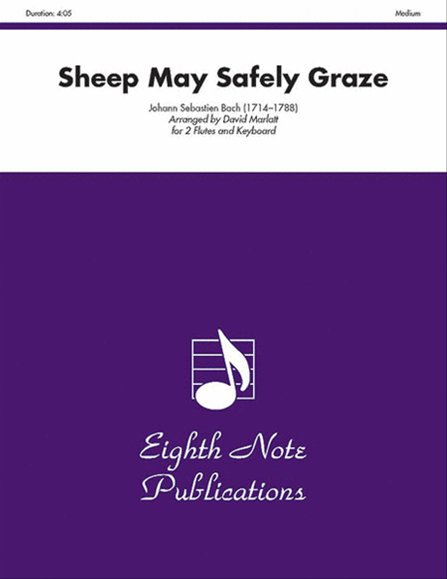 Sheep May Safely Graze Flute Duet scores gallery preview page 1