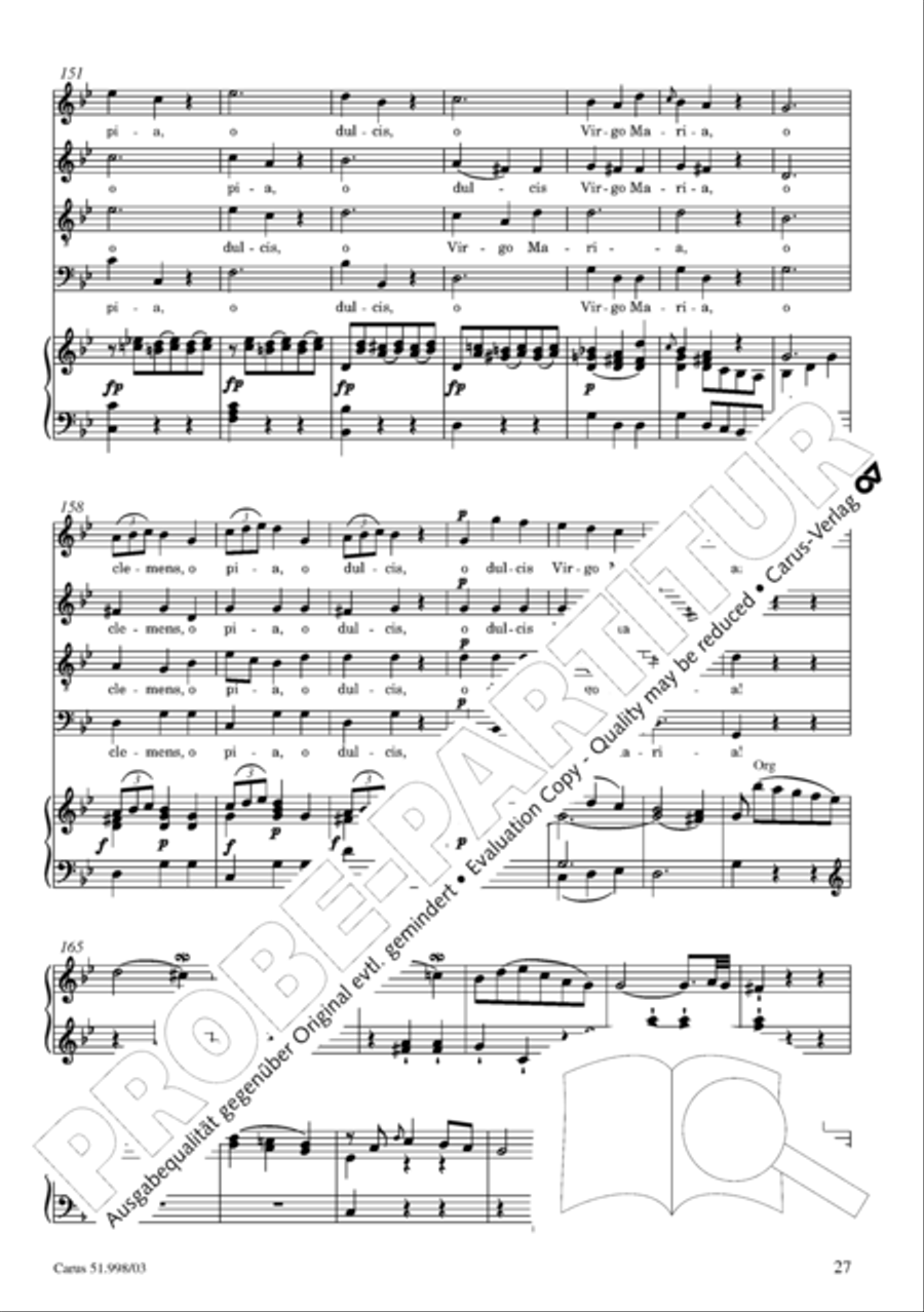 Salve Regina in g Salve Regina in g 4-Part scores gallery preview page 28