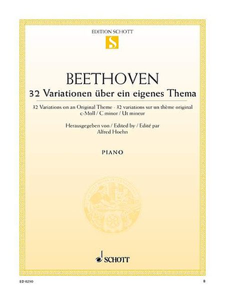 Book cover for 32 Variations on an Original Theme in C Minor, WoO 80