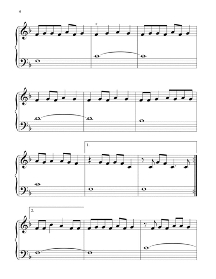 Love Story Easy Piano scores gallery preview page 4