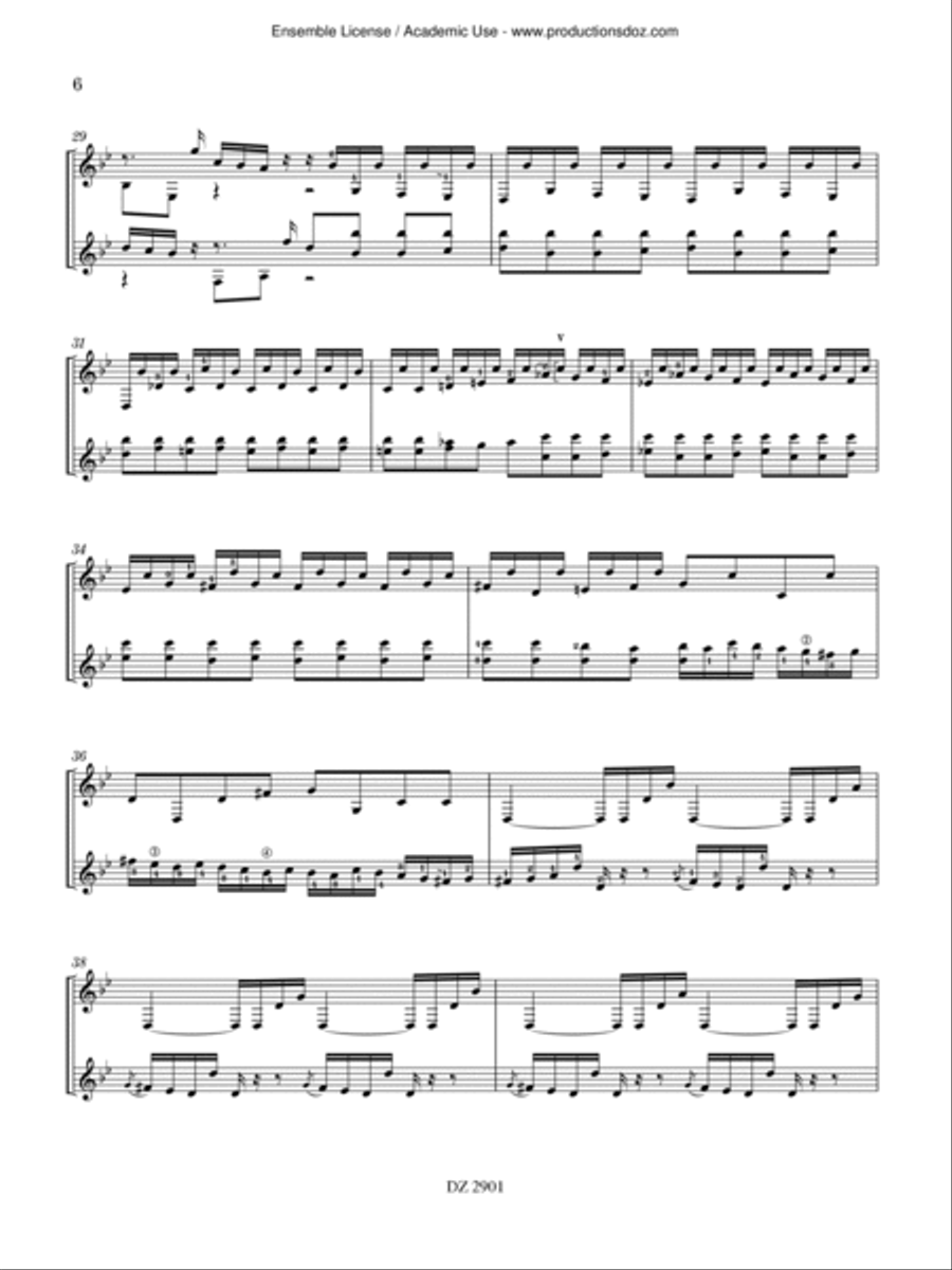 Sonata K. 12 / L. 489 Classical Guitar scores gallery preview page 6