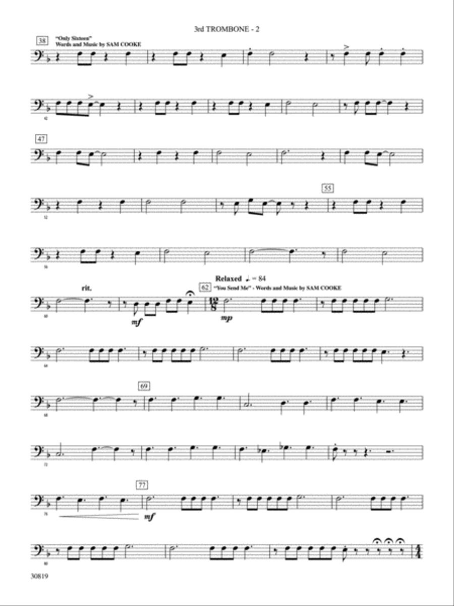 Sixties Gold: 3rd Trombone Concert Band scores gallery preview page 2