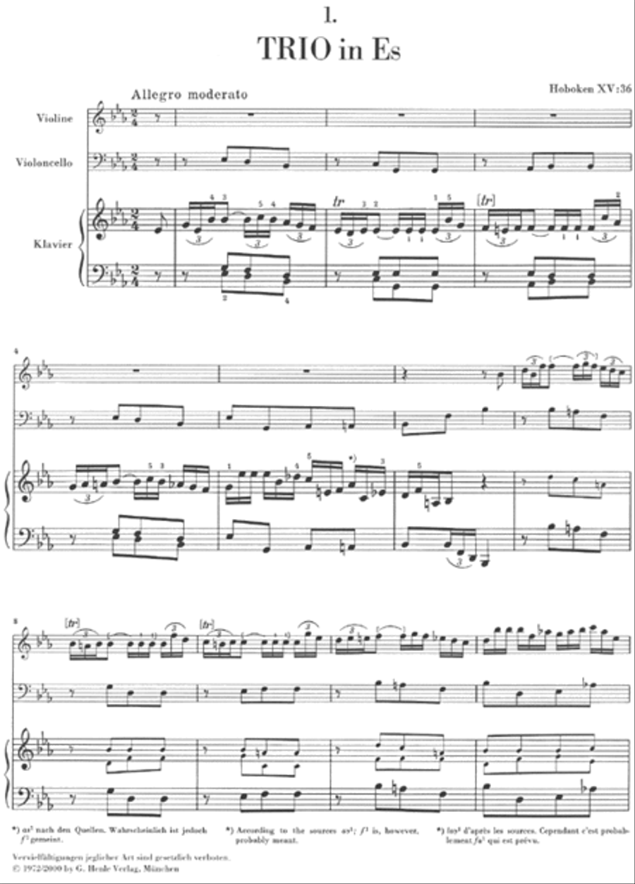 Piano Trios, Volume I