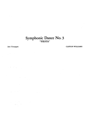 Book cover for Symphonic Dance No. 3 ("Fiesta"): 3rd B-flat Trumpet