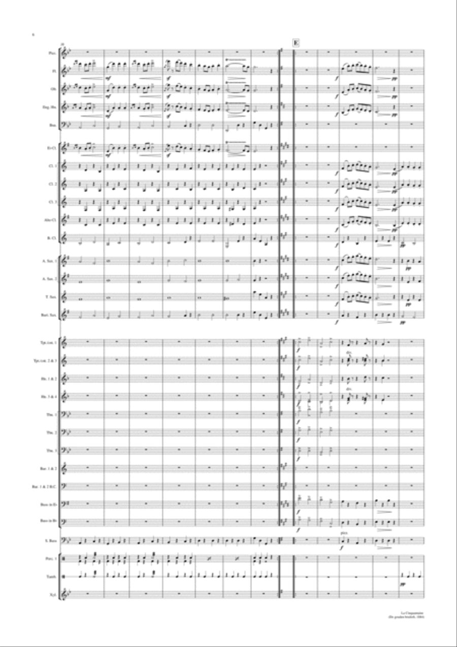 La Cinquantaine Concert Band scores gallery preview page 6