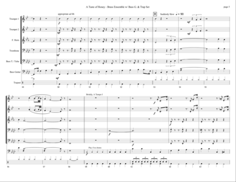 Taste of Honey Taste of Honey Horn scores gallery preview page 5