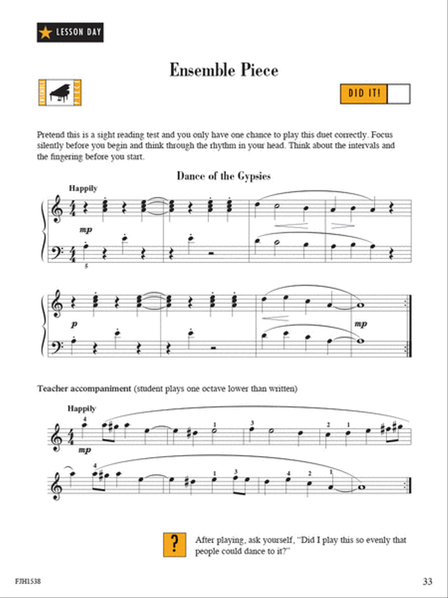 Sight Reading & Rhythm Every Day, Book 2B Piano Method scores gallery preview page 4