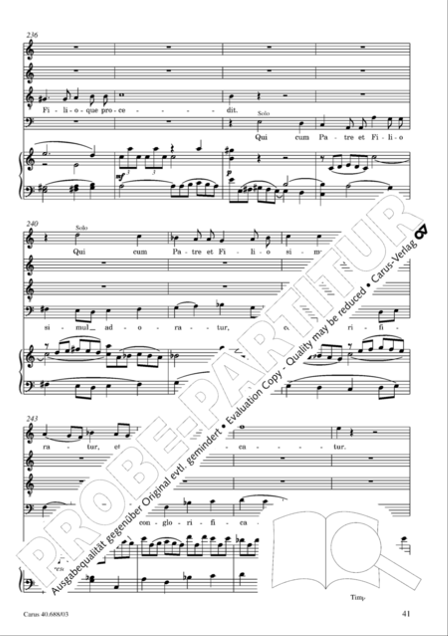 Mass in C Major Mass in C Major 4-Part scores gallery preview page 42