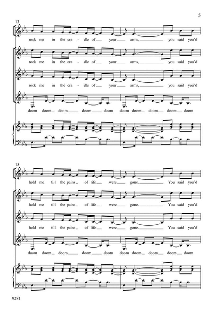 Wanting Memories 4-Part scores gallery preview page 5