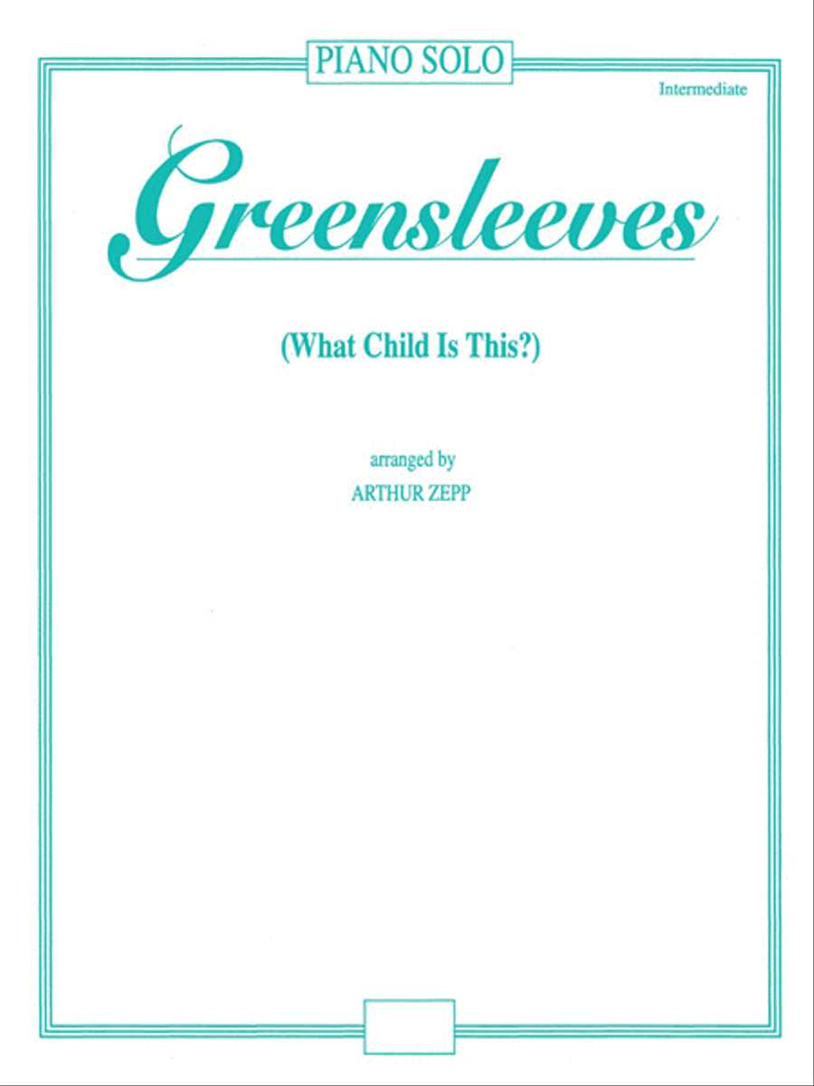 Greensleeves (What Child Is This?) Piano Solo scores gallery preview page 1