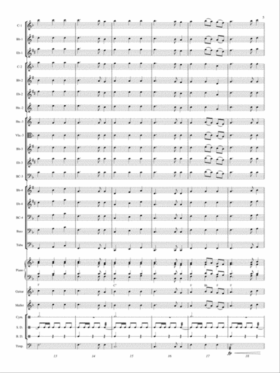 A Patriotic Treasure Concert Band scores gallery preview page 4