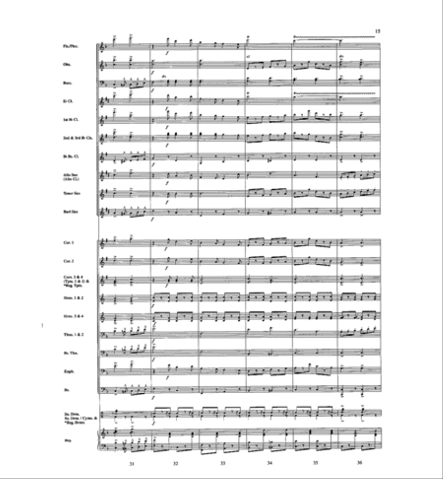Sabre and Spurs Concert Band scores gallery preview page 7
