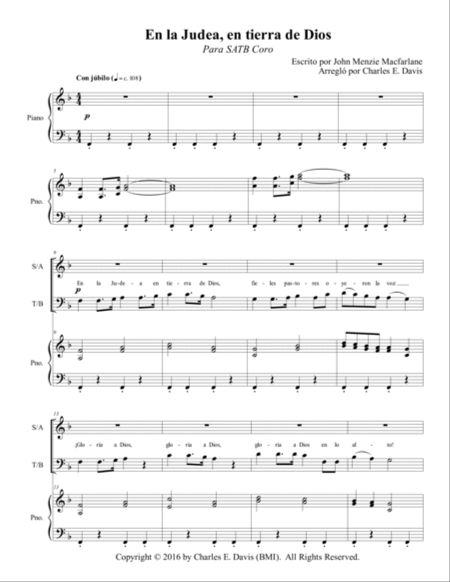 En la Judea, en tierra de Dios 4-Part scores gallery preview page 3