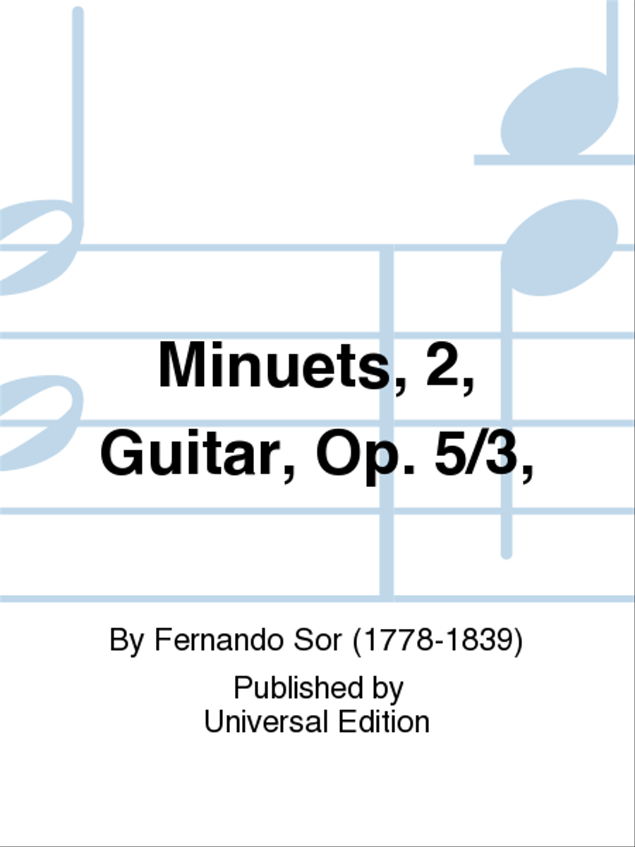 Minuets, 2, Guitar, Op. 5/3 School and Community scores gallery preview page 1