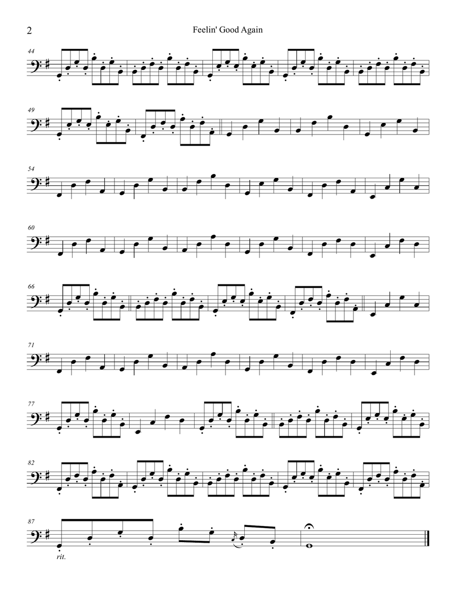 Feeling Good Feeling Good String Duet scores gallery preview page 2