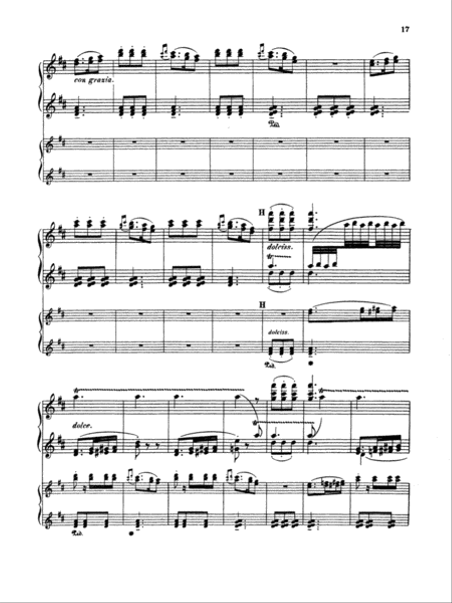 Liszt: Spanish Rhapsody (Arr. Feruccio Busoni) Piano Duet scores gallery preview page 3