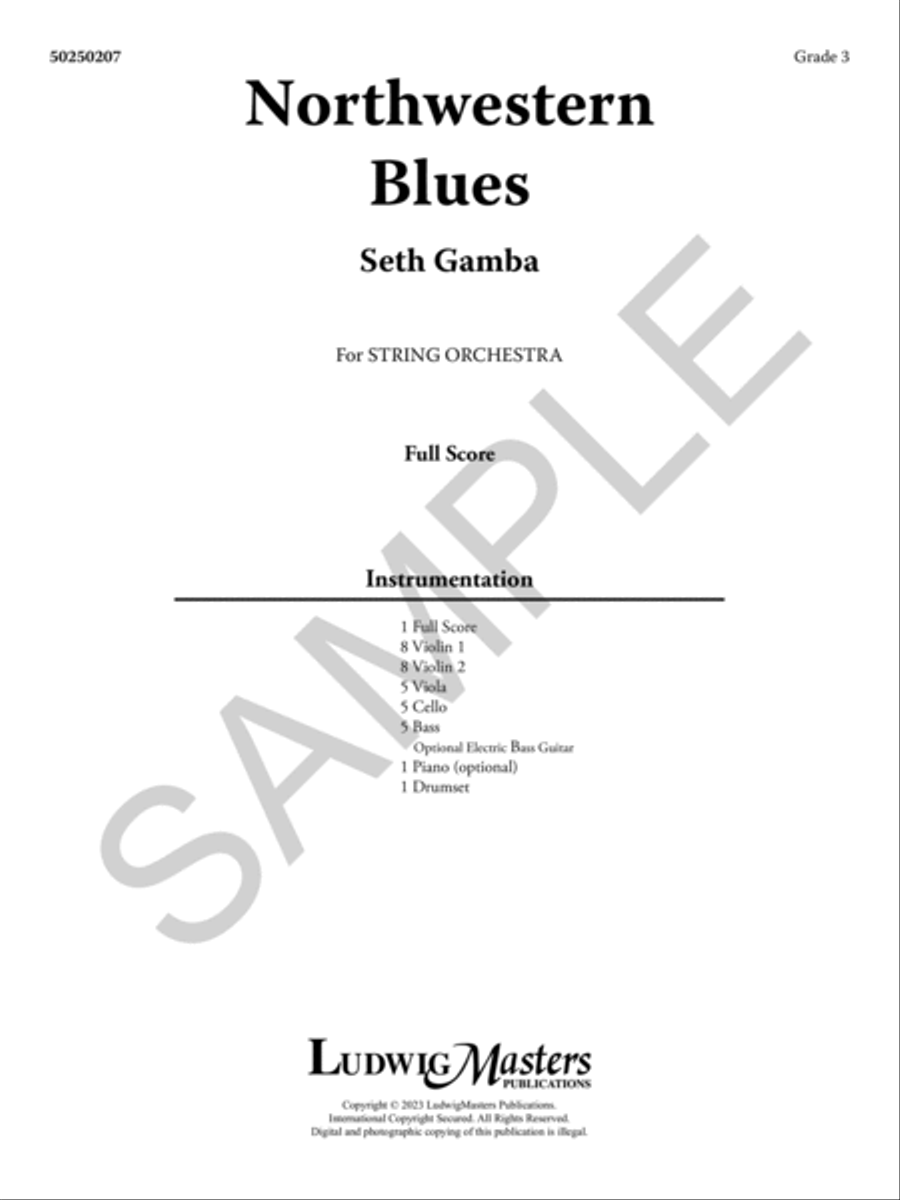 Northwestern Blues Northwestern Blues String Orchestra scores gallery preview page 2