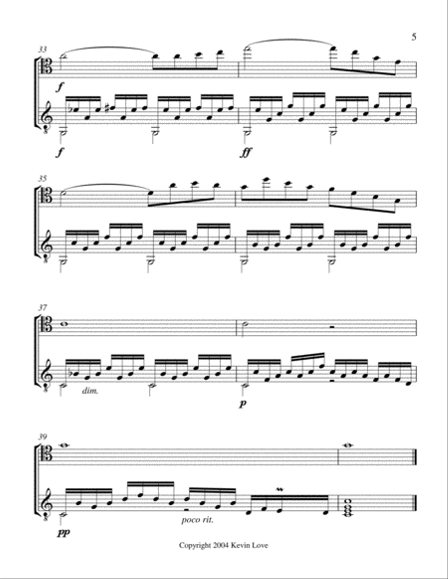 Ave Maria (Cello and Guitar) - Score and Parts Ave Maria (Cello and Guitar) - Score and Parts String Duet scores gallery preview page 5