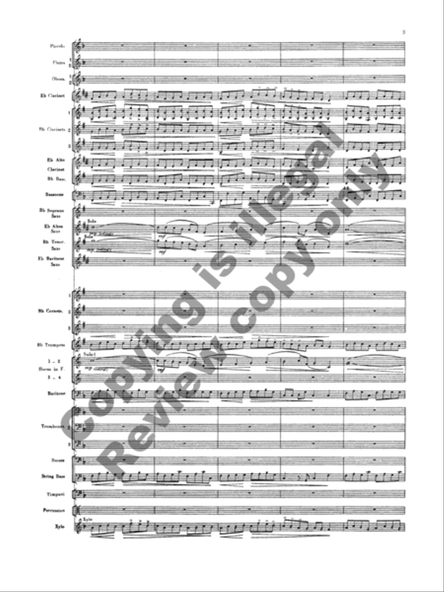 Handel in the Strand Concert Band scores gallery preview page 5