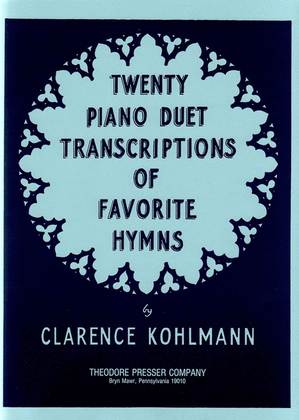 Book cover for Twenty Piano Duets Transcriptions Of Favorite Hymns