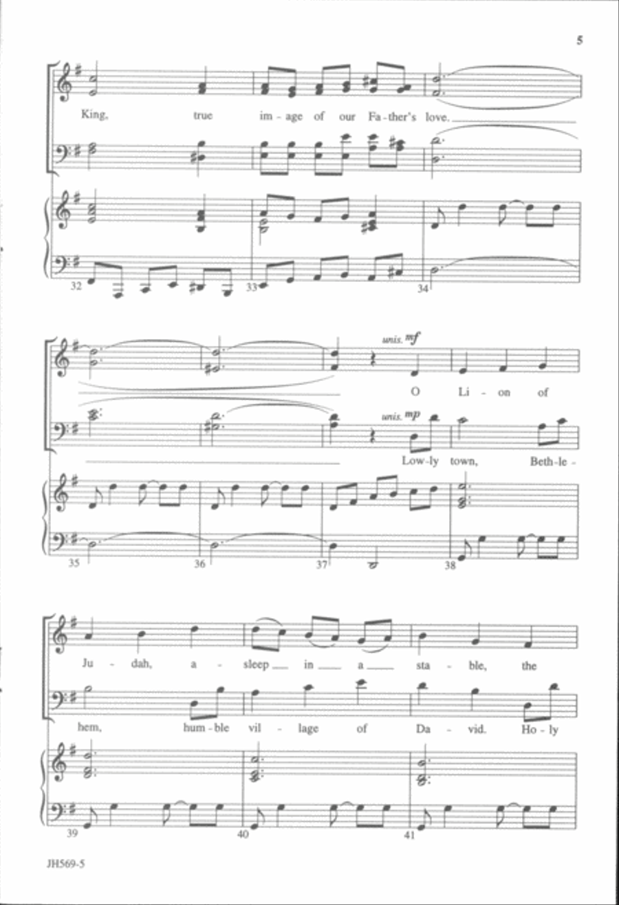 Lowly Bethlehem Lowly Bethlehem 4-Part scores gallery preview page 5