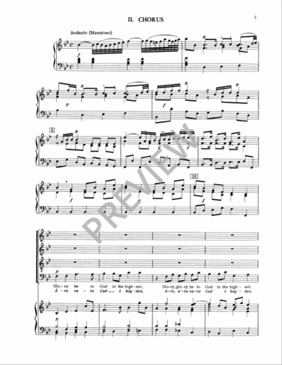 Svenska Messan (Swedish Mass) Vocal Score 4-Part scores gallery preview page 8