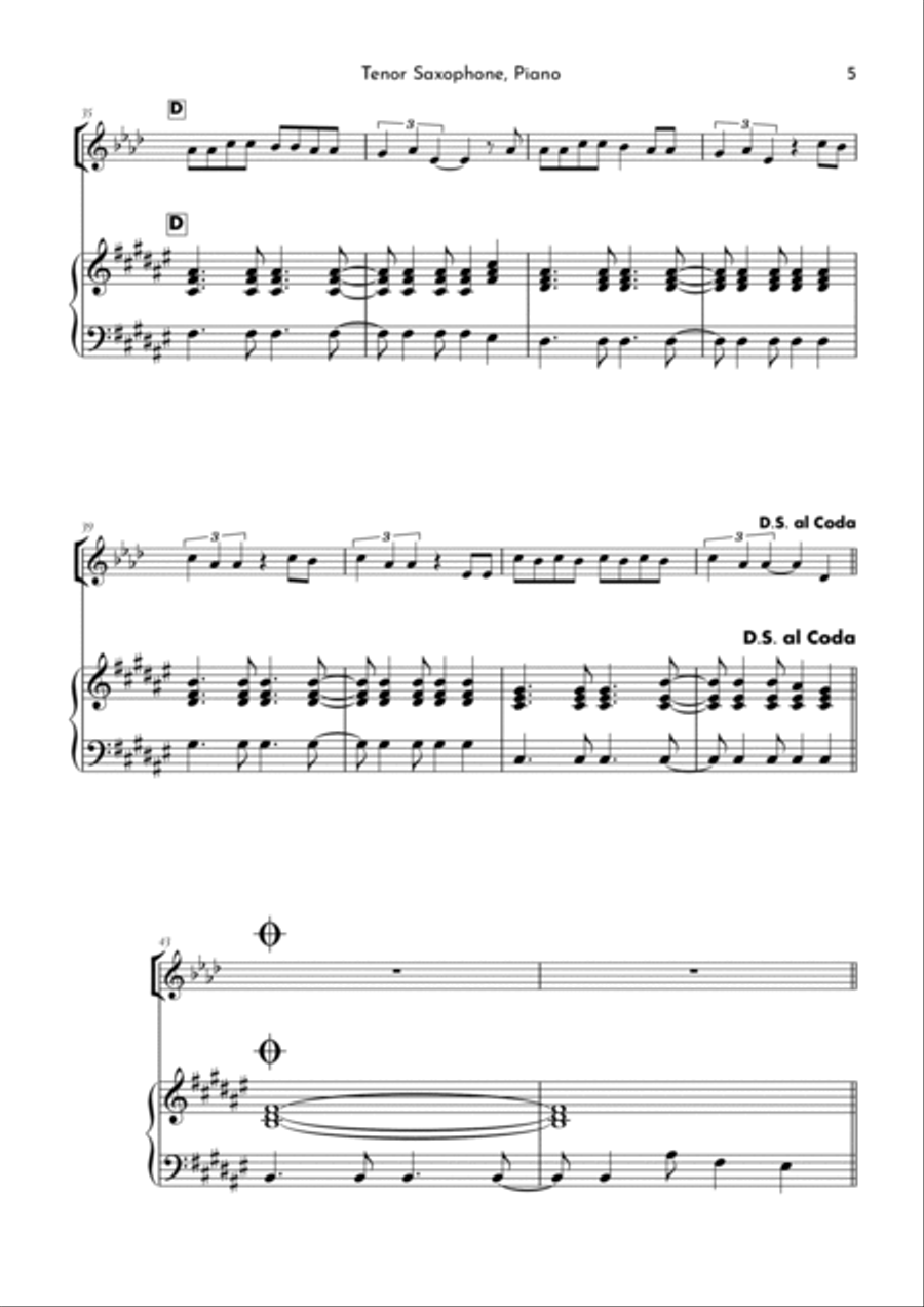 305 305 Tenor Saxophone scores gallery preview page 5