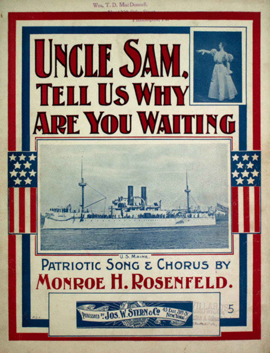 Uncle Sam, Tell Us why Are You Waiting. Patriotic Song & Chorus