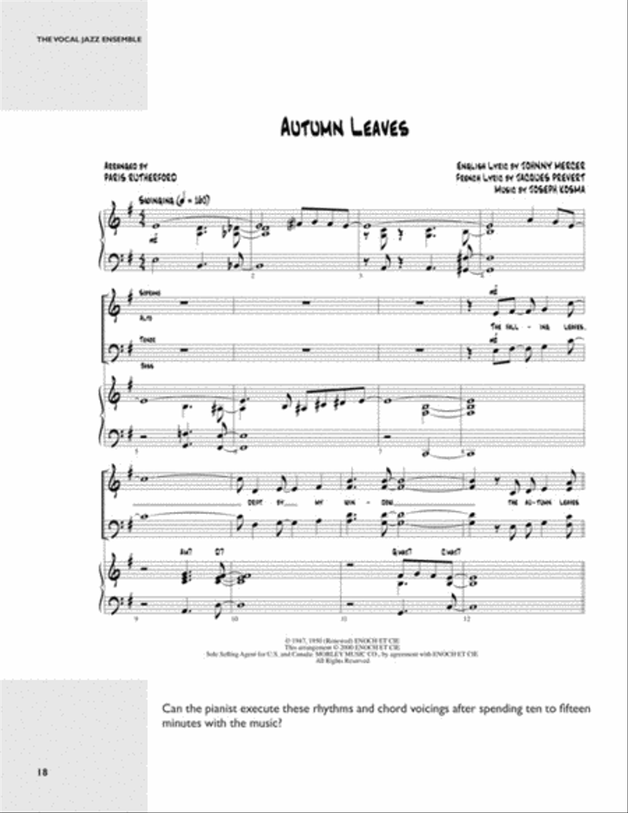 The Vocal Jazz Ensemble The Vocal Jazz Ensemble Choir scores gallery preview page 4