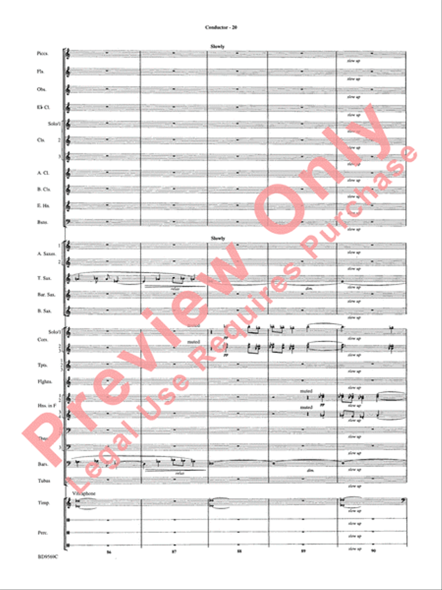 Jericho Concert Band scores gallery preview page 25