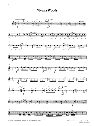 Vienna Woods from Graded Music for Snare Drum, Book II