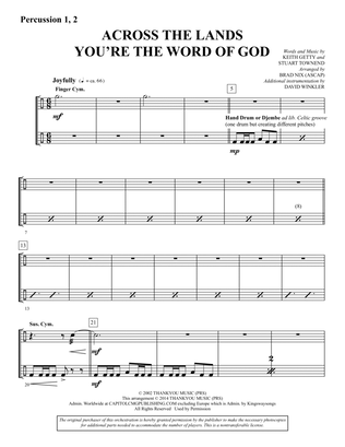 Across the Lands You're the Word of God - Percussion 1 & 2