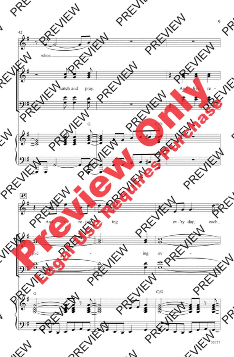 Oh Happy Day Oh Happy Day 4-Part scores gallery preview page 9
