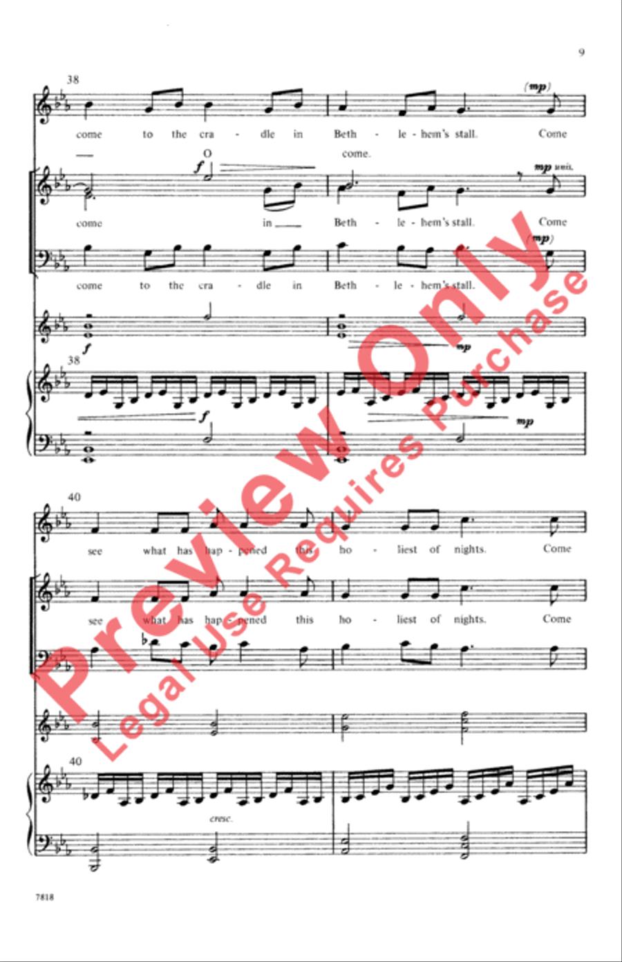 The Gift 3-Part scores gallery preview page 9