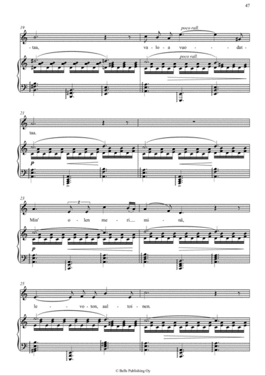 Merella, Op. 47 No. 4 (A minor) Voice Solo scores gallery preview page 3