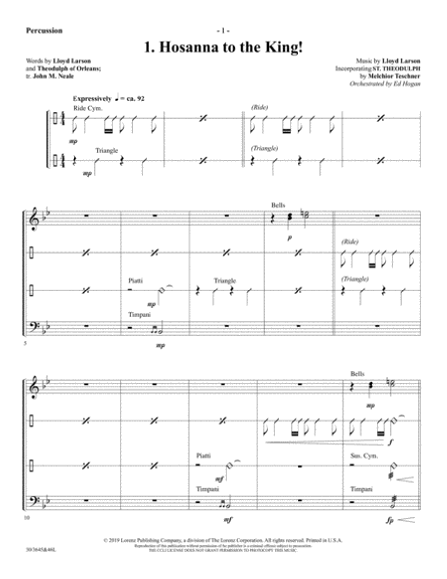 Calvary's Love - CD with Printable Parts Choir scores gallery preview page 15